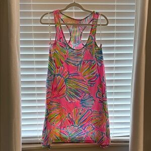 Lilly Pulitzer Pink and Multicolor Mini Shell Dress